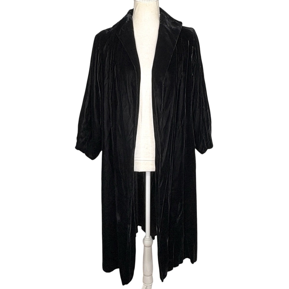Vintage 1950s Lilli Diamond Velvet Evening Opera Coat M Formal Holiday Glam NYE